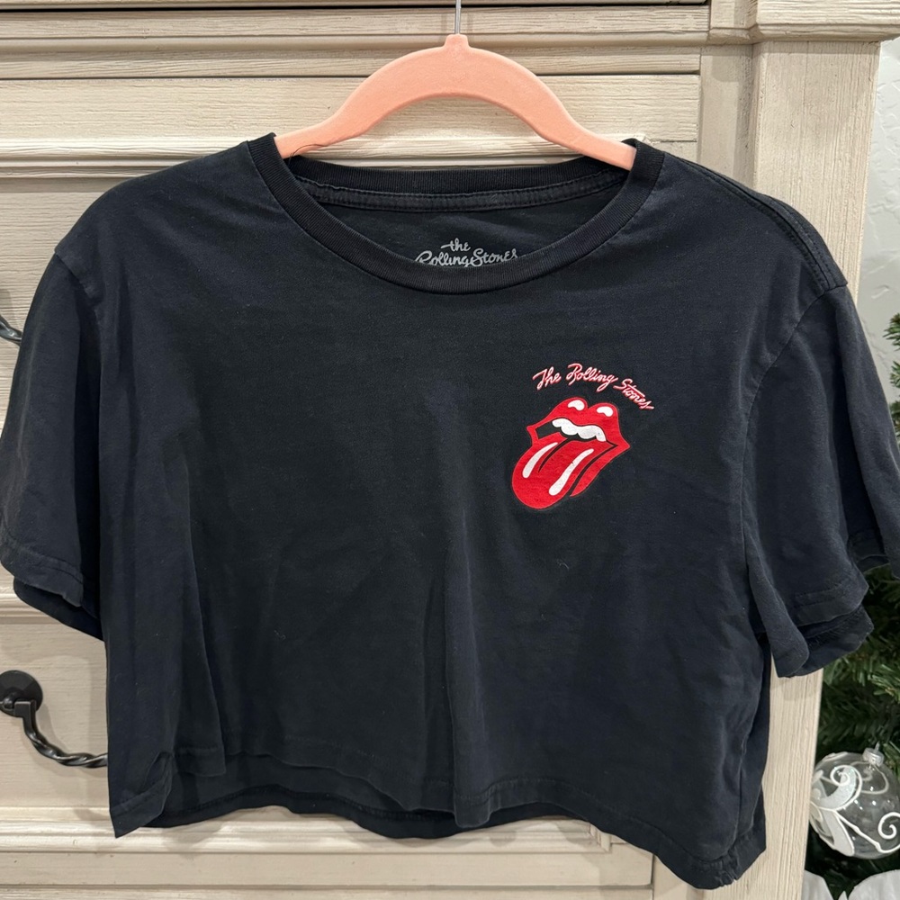 Princess Polly Rolling Stones Crop Top
